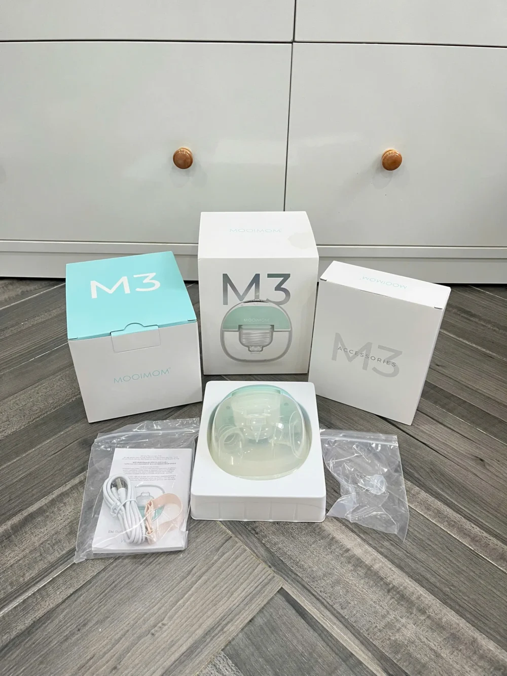 Máy hút sữa rảnh tay M3 Mooimom (máy đơn) - Ảnh 6