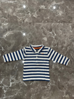 Áo thun cá xấu dài tay polo Next baby sọc ngang trắng xanh (12 đến 18 tháng) Next baby - Ảnh 3