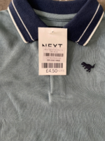 Áo thun cá xấu polo Next baby màu xanh (9 đến 12 tháng) Next baby - Ảnh 3