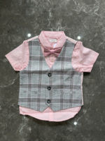 Áo sơ mi gile Next baby bé trai màu hồng xám (12 đến 18 tháng) Next baby - Ảnh 4