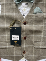 Áo sơ mi gile Next baby bé trai màu trắng xám (1.5 đến 2 tuổi) Next baby - Ảnh 4