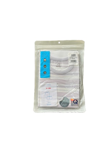 Set áo quần bé ba lổ Nous sọc xanh (9 đến 12 tháng) nous