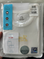 Set áo quần ba lổ bé Nous màu trắng gấu vàng (9 đến 12 tháng) nous - Ảnh 3