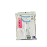 Set áo quần dài bé nút trước ngực Nous màu trắng hoạ tiết gấu xanh (9 đến 12 tháng) nous