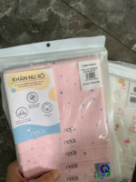 2 set 5 khăn xô Nous sơ sinh (2) (tổng 10cái) nous - Ảnh 3