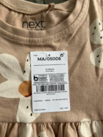 Váy cotton bé gái Next baby màu be hoạ hoa (12 đến 18 tháng) Next baby - Ảnh 2
