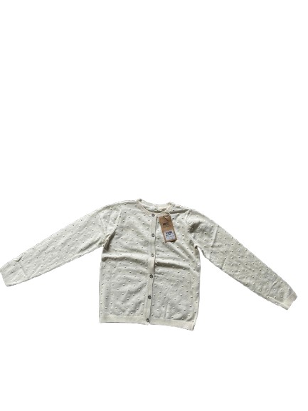 Áo khoác cadigan cho bé gái Next baby màu kem (6 đến 7 tuổi) Next baby