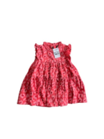 Váy cotton bé gái Next baby màu hồng hoạ tiết (12 đến 18 tháng) Next baby