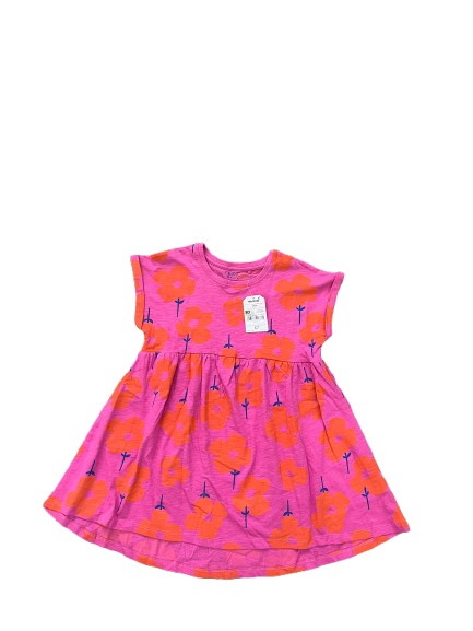 Váy cotton bé gái màu hồng Next baby hoạ tiết hoa (2 đến 3 tuổi) Next baby
