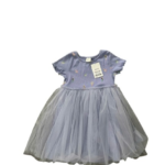 Váy đầm tím nhạt bé gái phối lưới xoè 2 lớp và hoạ tiết Next baby (1.5 đến 2 tuổi) Next baby