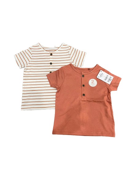 Set 2 áo thun bé Next baby màu cam (9 đến 12 tháng) Next baby