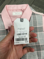 Áo sơ mi gile kèm nơ Next baby màu hồng xám (9 đến 12 tháng) Next baby - Ảnh 2