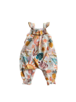 Jumpsuit dài cánh tiên dây Next baby hoạ tiết tropical bé gái (6 đến 9 tháng) Next baby
