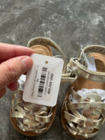 Giày sơ sinh sandal đan chéo bé gái Next baby màu gold 11.5cm (12 đến 18 tháng) Next baby - Ảnh 2