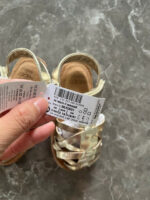 Giày sơ sinh sandal đan chéo bé gái Next baby màu gold 11.5cm (12 đến 18 tháng) Next baby - Ảnh 3
