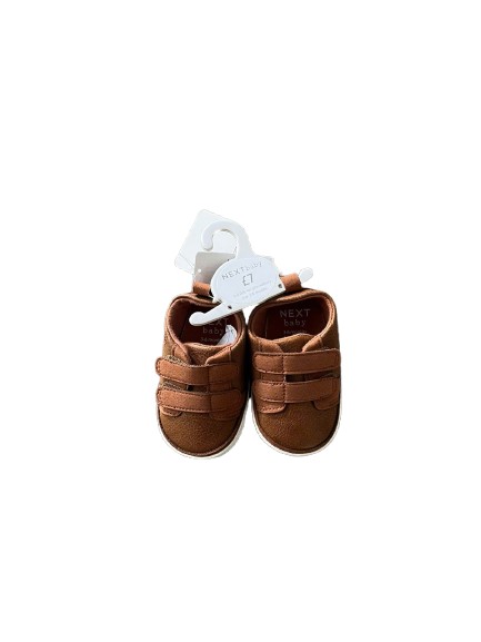 Giày sơ sinh bé trai Next baby màu nâu 9.5cm (3 đến 6 tháng) Next baby