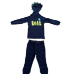 Set bộ đồ áo quần dài khủng long bé Next baby xanh navy có nón trùm đầu (2 tuổi) Next baby