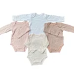 Set 4 bodysuit dài tay cho bé gái 0 đến 3 tháng