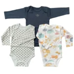 Set 3 bodysuit dài tay cho bé gái 3 đến 6 tháng