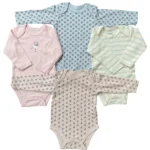 Set 3 bodysuit dài tay cho bé gái 3 đến 6 tháng