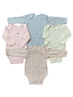 Set 3 bodysuit dài tay cho bé gái 3 đến 6 tháng
