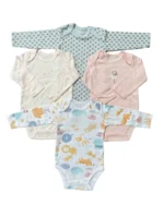 Set 4 bodysuit dài tay cho bé 9 đến 12 tháng