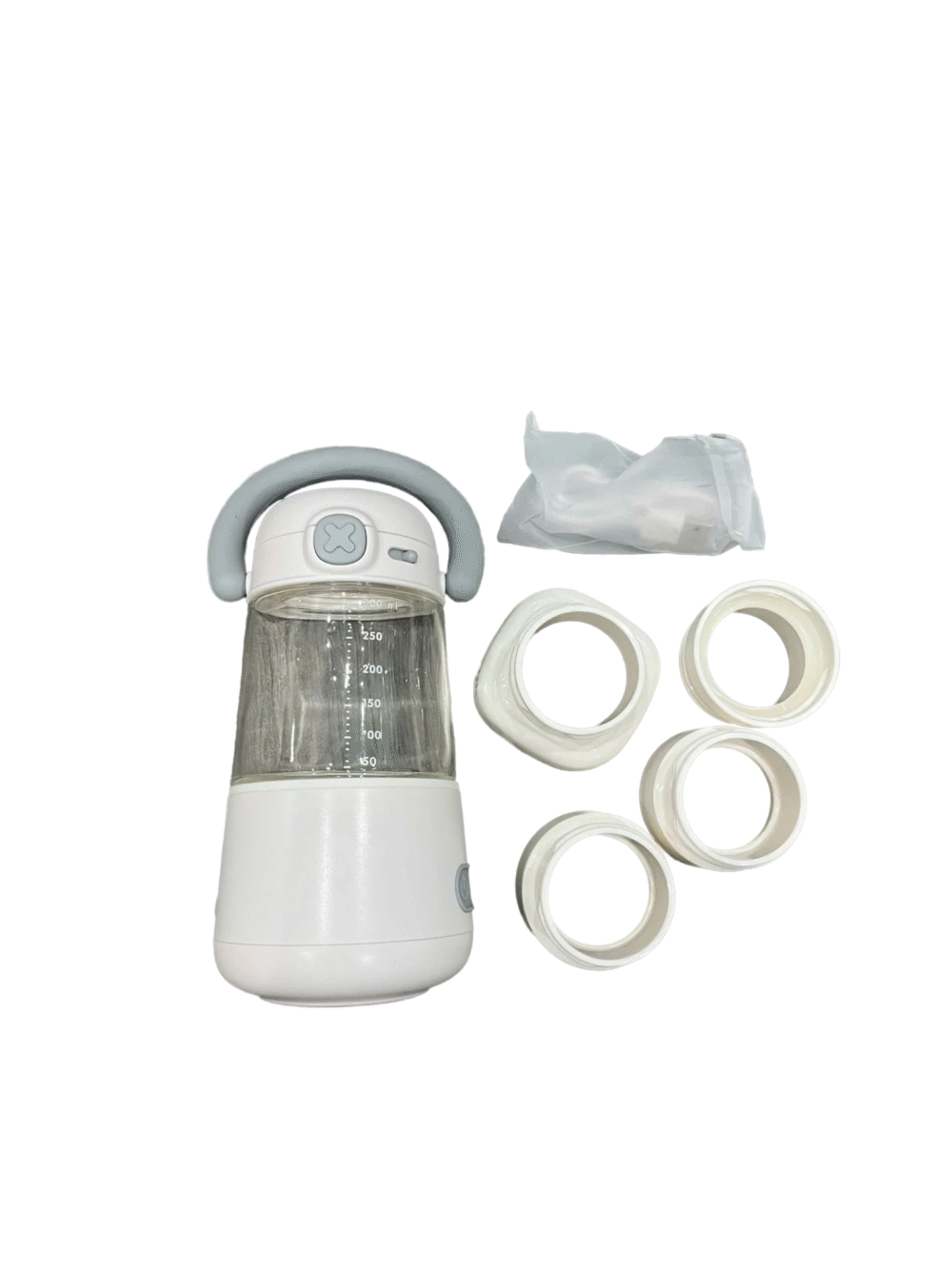 Máy hâm sữa và đun nước di động cầm tay Moaz bebe MB069 tặng kèm 4 cổ bình