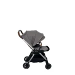 Xe đẩy Nuna triv màu xám nhạt khung bạc 0-4 tuổi