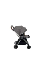 Xe đẩy Nuna triv màu xám nhạt khung bạc 0-4 tuổi
