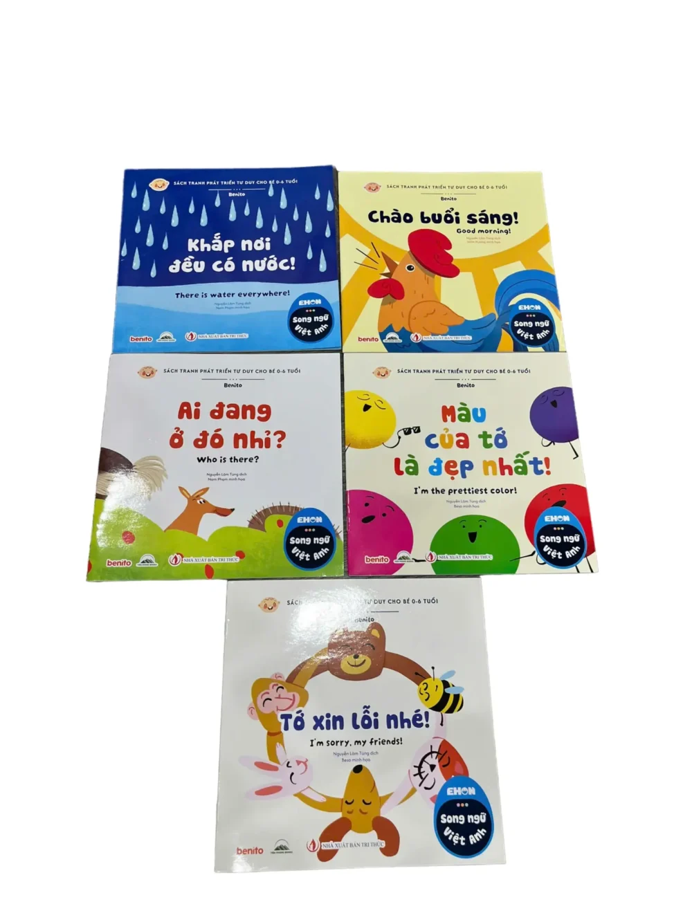 Set 5 quyển sách Ehon cho bé