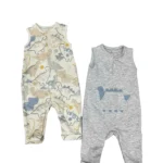 Set 2 body cọc tay Mothercare cho bé 3 đến 6 tháng