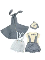 Set 3 món đồ bé mix thương hiệu Nous, Nubes, La pomme cho bé 6 đến 9 tháng