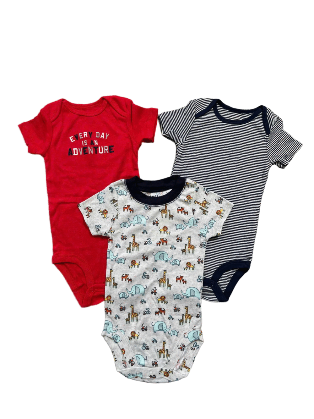 Set 3 bodysuit ngắn tay Simple joys by Carter's & Bundles 12M