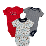Set 3 bodysuit ngắn tay Simple joys by Carter's & Bundles 12M