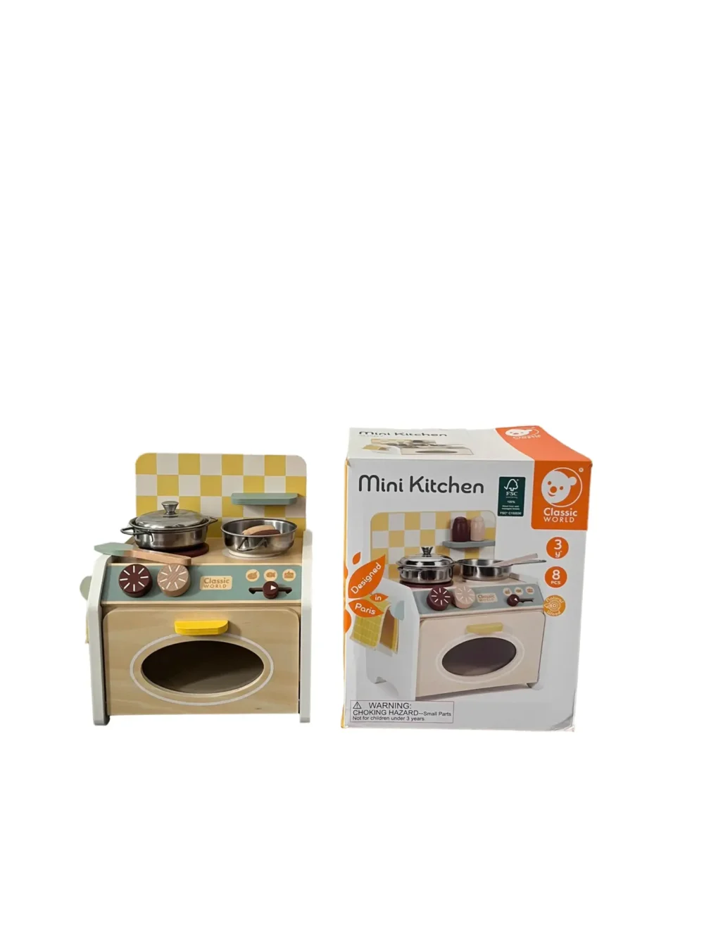 Đồ Chơi Gỗ Classic World Bộ Bếp Có Lò Nướng Mini Kitchen Dành Cho Bé Từ 3y+