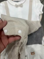 Set món đồ cho bé mix thương hiệu H&M, Giggles, Mayroyal 6 đến 9 tháng (tặng kèm nhộng Unbee) - Image 6