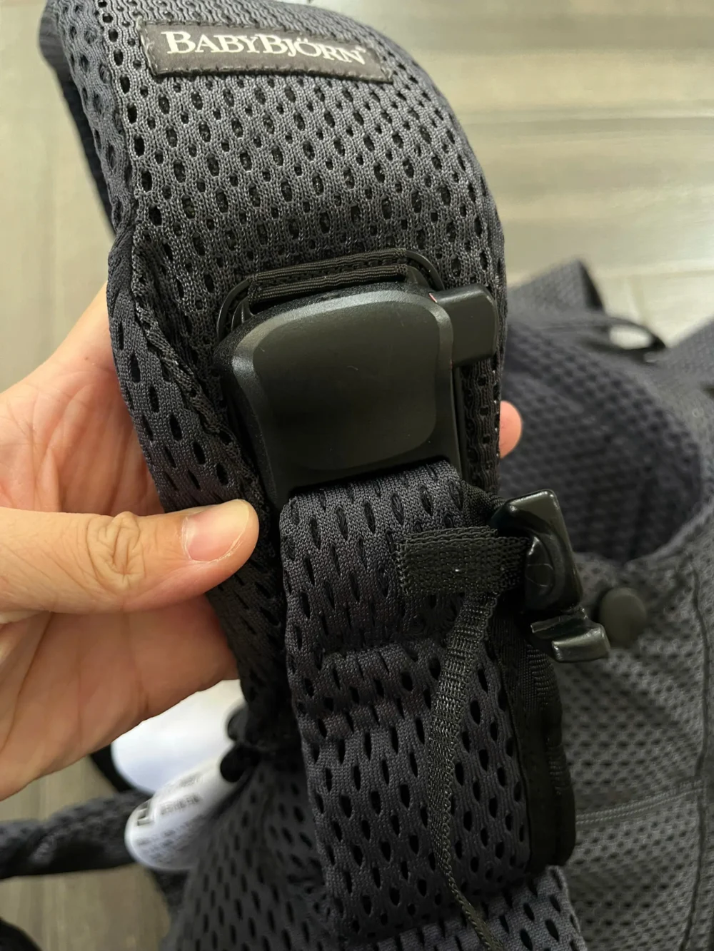 Địu Baby Bjorn One Air 3D mesh màu đen - Ảnh 12