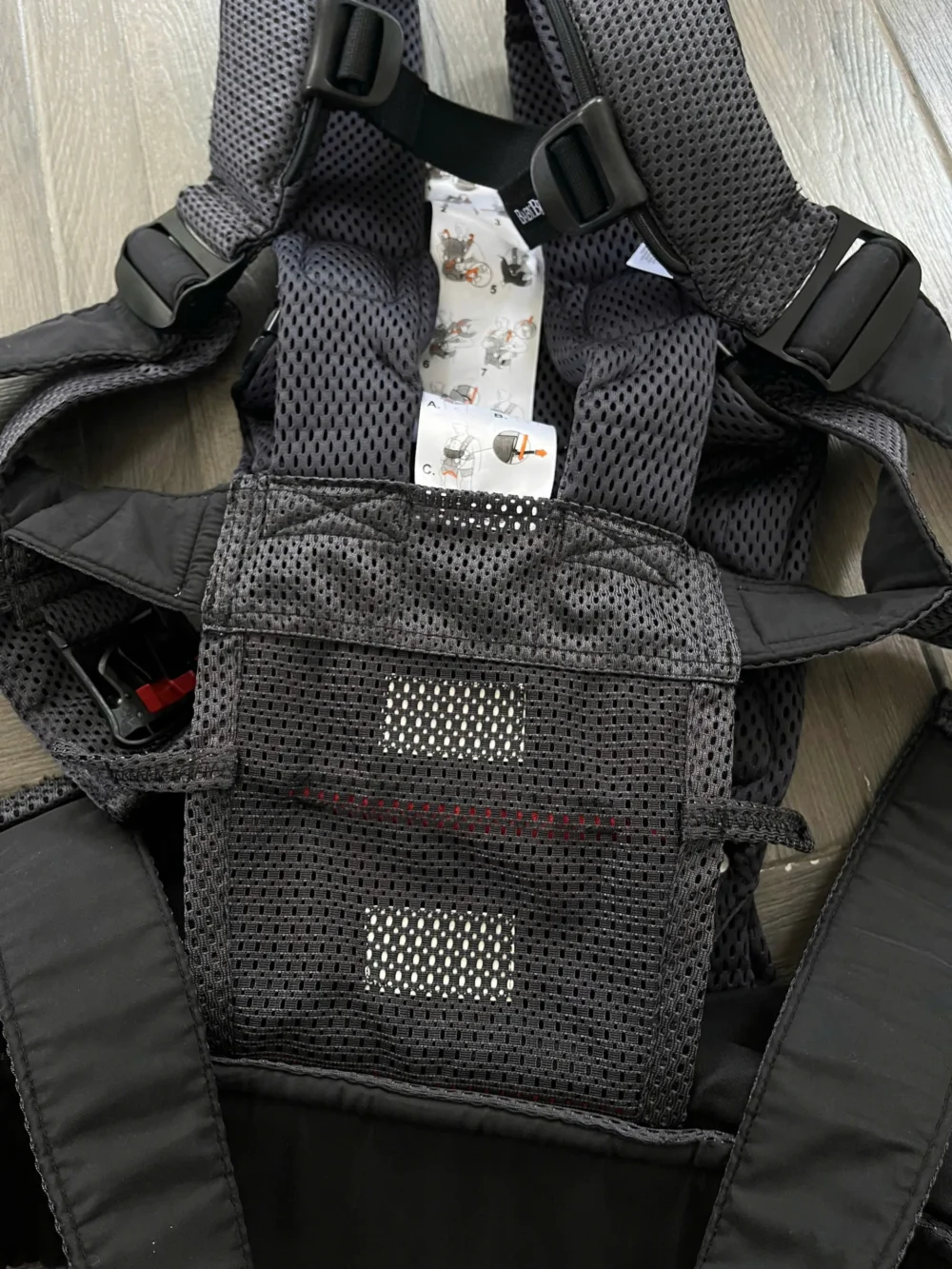 Địu Baby Bjorn One Air 3D mesh màu đen - Ảnh 16