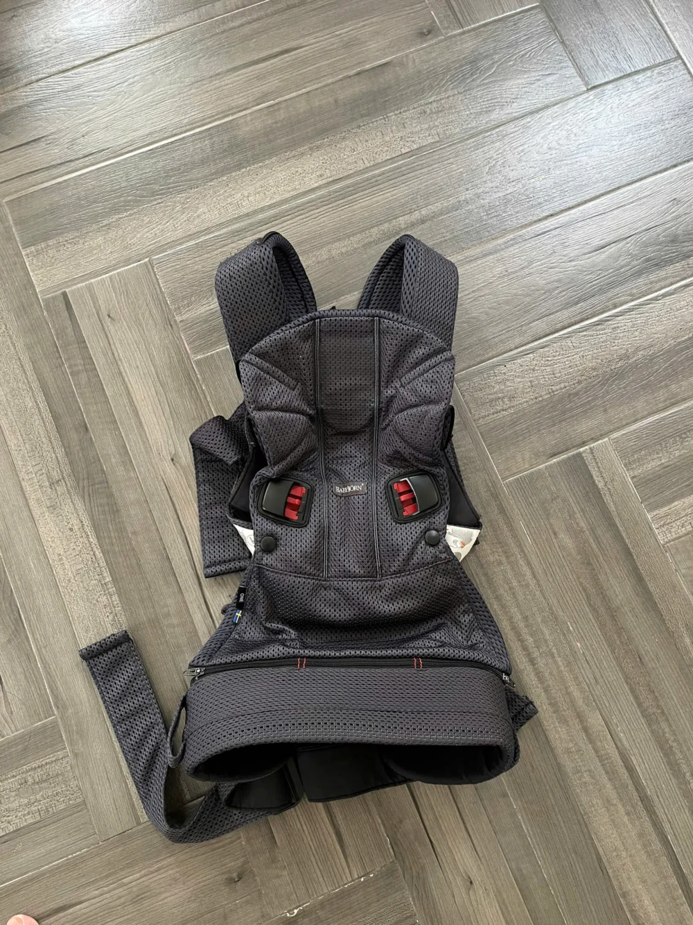 Địu Baby Bjorn One Air 3D mesh màu đen - Ảnh 22