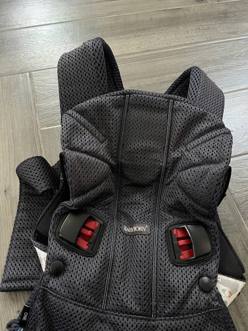 Địu Baby Bjorn One Air 3D mesh màu đen - Ảnh 8