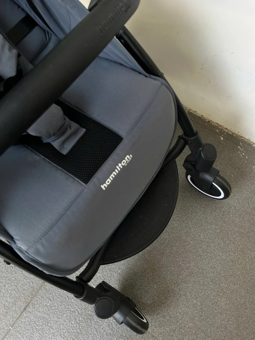 Xe đẩy Hamilton X1 plus melange màu xanh chàm Indigo blue (kèm sẵn cup holder) - Ảnh 11