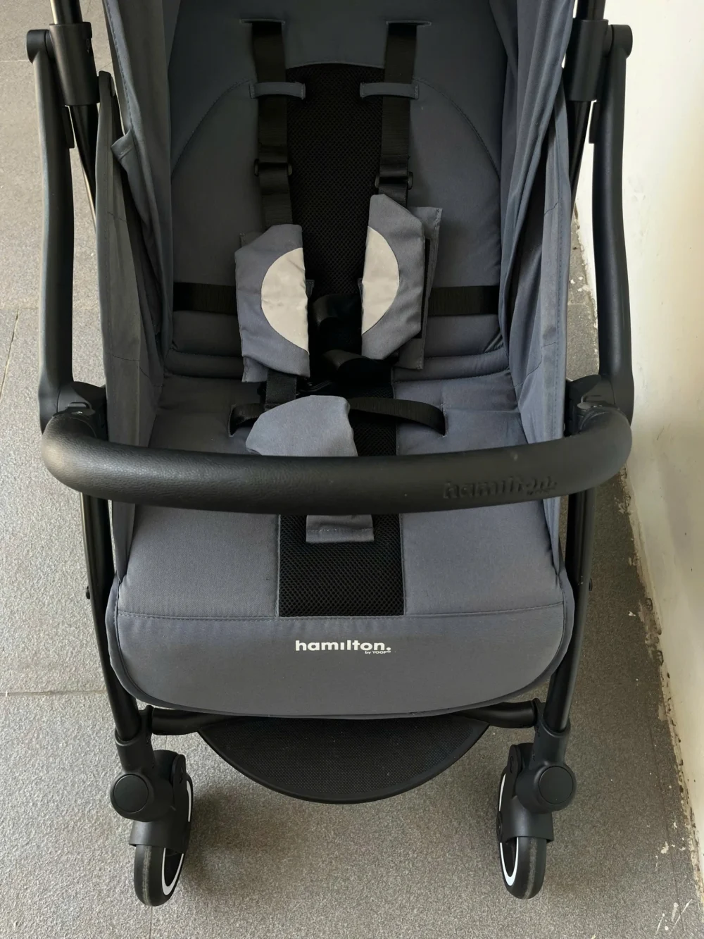 Xe đẩy Hamilton X1 plus melange màu xanh chàm Indigo blue (kèm sẵn cup holder) - Ảnh 15