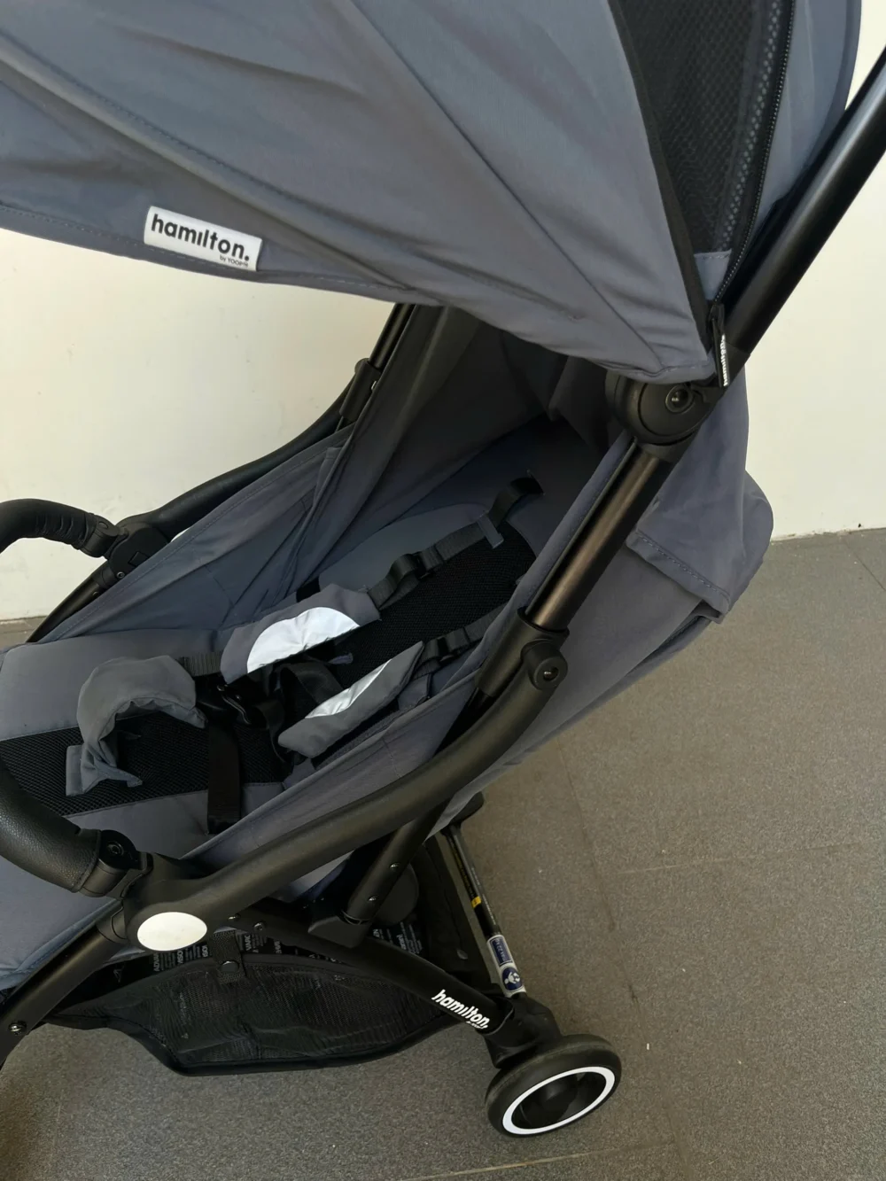 Xe đẩy Hamilton X1 plus melange màu xanh chàm Indigo blue (kèm sẵn cup holder) - Ảnh 21