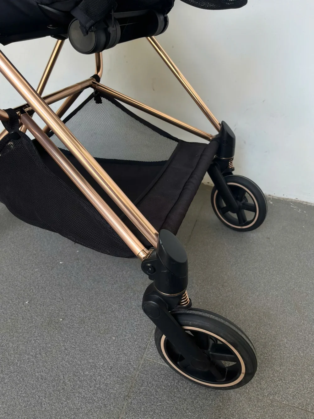 Xe đẩy Cybex mios 2 màu đen khung rose gold (kèm sẵn bọc tay cầm xe đẩy) / 2 - Ảnh 14