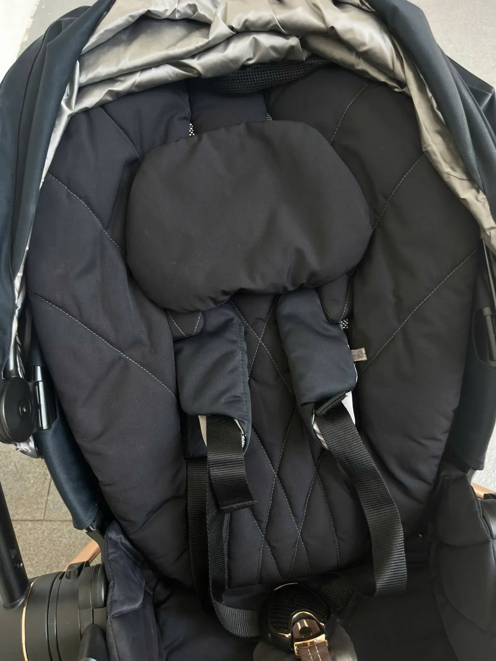 Xe đẩy Cybex mios 2 màu đen khung rose gold (kèm sẵn bọc tay cầm xe đẩy) / 2 - Ảnh 24