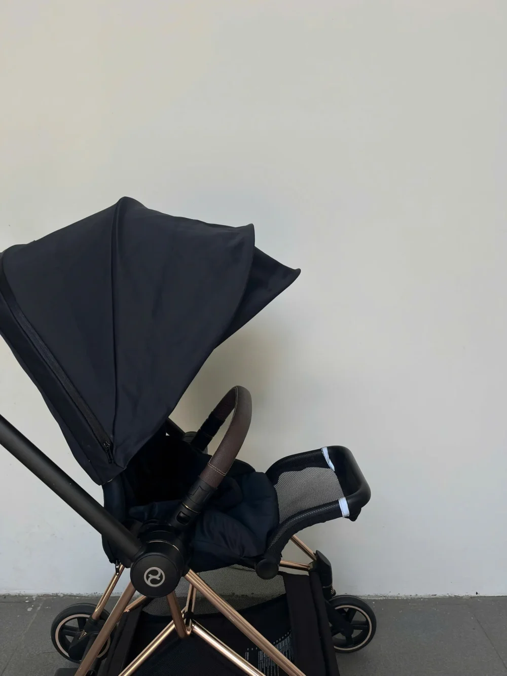 Xe đẩy Cybex mios 2 màu đen khung rose gold (kèm sẵn bọc tay cầm xe đẩy) 0-4 tuổi - Ảnh 11