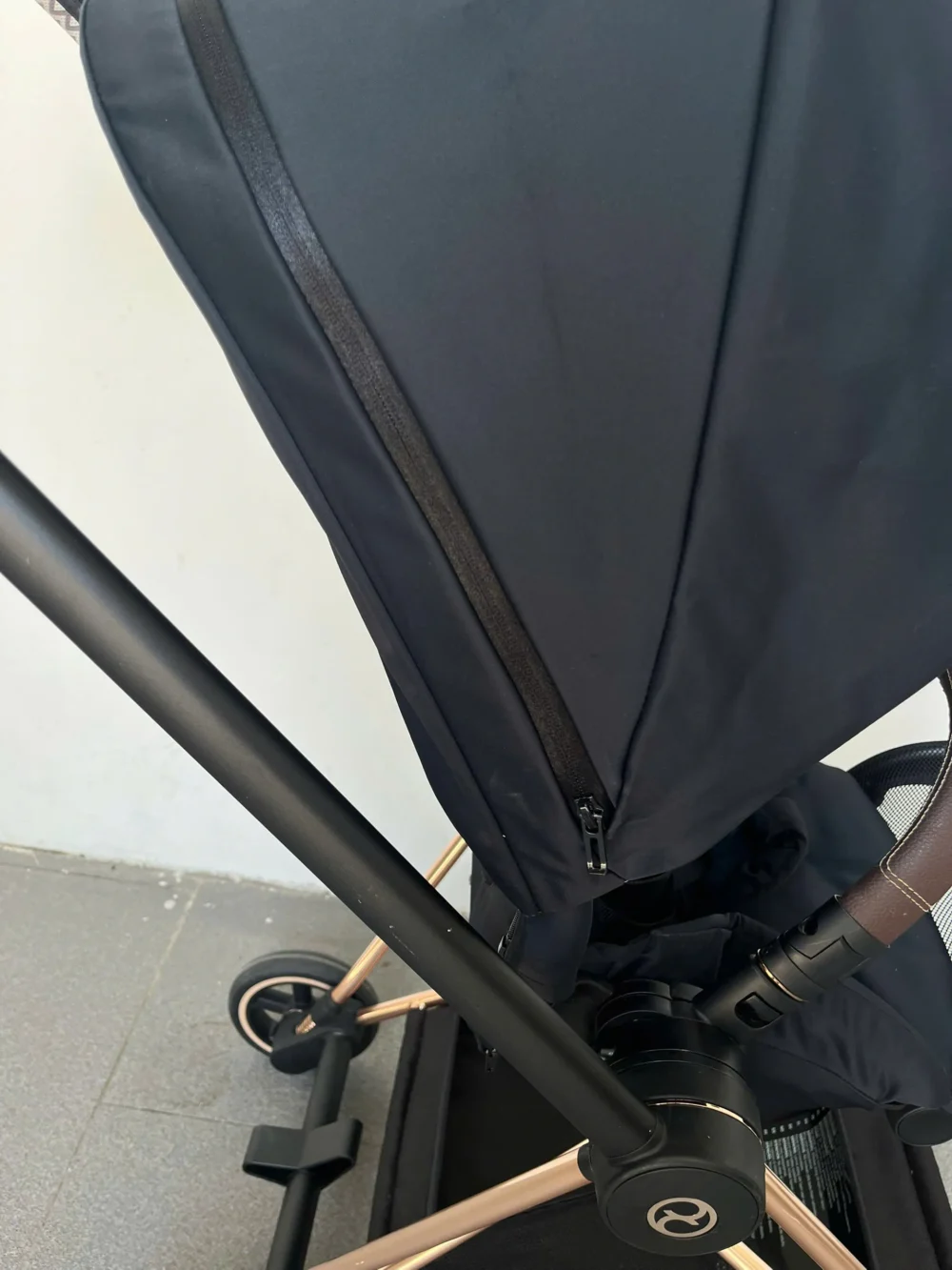 Xe đẩy Cybex mios 2 màu đen khung rose gold (kèm sẵn bọc tay cầm xe đẩy) 0-4 tuổi - Ảnh 14