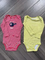 Set 3 bodysuit dài tay Simple joys by Carter's 12M - Ảnh 3