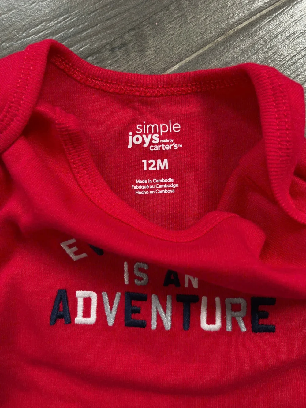 Set 3 bodysuit ngắn tay Simple joys by Carter's & Bundles 12M - Ảnh 6