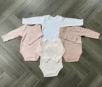 Set 4 bodysuit dài tay cho bé gái 0 đến 3 tháng - Ảnh 10
